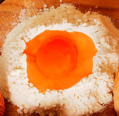Egg and flour
