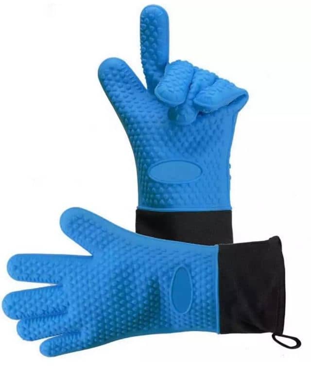 Five finger heat resistant hand gloves for grilling