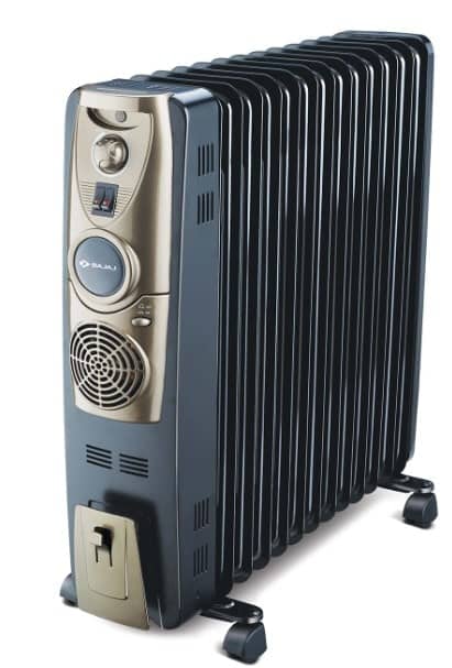 Best electric room heater in India by Bajaj , oil filled radiator, available at reasonable cost